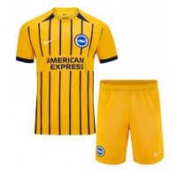 Maglie da calcio Brighton Evan Ferguson #28 Seconda Maglia Bambino 2024-25 Manica Corta (+ Pantaloni corti)